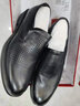 富貴鳥(niǎo)（FUGUINIAO）商務(wù)休閑皮鞋男真皮一腳蹬圓頭正裝鞋牛皮男士皮鞋軟皮中年爸爸鞋 FG0133黑色 44 曬單實(shí)拍圖