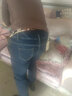 嘜伊衣高腰牛仔褲女長(cháng)褲黑色小腳褲韓版緊身靴褲修身顯瘦鉛筆褲女褲子潮 深藍【加絨加厚】 31 建議126-136斤 曬單實(shí)拍圖