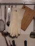 SP SAUCE 加绒厚款清洁家务橡胶手套耐用 防水防滑皮厨房洗碗灵巧型1双装 粉色植绒款 L号（大号） 实拍图
