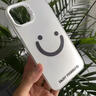 上官游 適用蘋(píng)果X手機殼xsmax新款歐美笑臉簡(jiǎn)約風(fēng)彩銀iphonexr全包防摔鏡頭軟邊硬殼創(chuàng  )意網(wǎng)紅潮牌男女款 月光銀-簡(jiǎn)約風(fēng)笑臉黑 蘋(píng)果X 曬單實(shí)拍圖