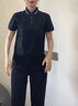 匠企印企業(yè)工作服定制工衣polo短袖t恤刺繡文化衫定做團體服印字印logo 經(jīng)典間色-藏青 XL 曬單實拍圖