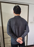 恒源祥精紡含羊毛衫翻領(lǐng)長(cháng)袖打底衫休閑商務(wù)polo領(lǐng)男裝爸爸春秋季針織 深鐵灰 2XL 120(160-175斤) 曬單實(shí)拍圖