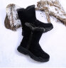 谊嘉宝雪地靴女加绒保暖冬季 黑白色 38 实拍图