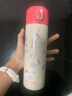 凱蒂貓兒童帶吸管保溫杯直飲水杯316不銹鋼小學(xué)生男女雙蓋細杯身防漏 雙蓋禮盒裝-粉色-500ml 曬單實(shí)拍圖
