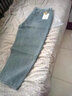 良茨胖子牛仔褲子男直筒寬松休閑闊腿春秋季加肥加大碼工裝哈倫長(cháng)褲潮 淺藍色 XL130-150斤 曬單實(shí)拍圖