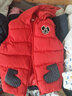 圣芙愷 男童新款秋冬卡通可愛(ài)兒童羽絨棉服連帽馬甲寶寶坎肩中小女童小孩棉衣背心加厚保暖馬夾潮 紅色 130碼（建議身高110-120CM) 曬單實(shí)拍圖