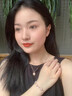 半粒四葉草貓眼石項(xiàng)鏈女足銀990小眾輕奢玫瑰金鎖骨鏈新款 四葉草足銀項(xiàng)鏈女（禮盒款+證書) 曬單實(shí)拍圖
