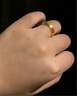 六福珠寶足金承諾黃金戒指實(shí)心戒情侶禮物 計價(jià) GDGTBR0043 約7.11克-男款 曬單實(shí)拍圖