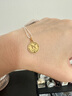 周六福（ZLF）  黃金吊墜女款足金5G金生肖兔掛墜Love兔 計(jì)價(jià) 單吊墜（不含鏈）-1.36g 曬單實(shí)拍圖