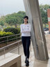 果凡夏季跑步運動速干壓縮褲男女透氣健身訓(xùn)練高彈緊身褲馬拉松運動褲 夜空黑-女款 XL 曬單實拍圖