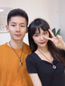 MZMZ情侶項鏈男女一對平安扣吊墜紀念古風(fēng)簡(jiǎn)約生日紀念日禮物送女友 日夜守護·情侶款 曬單實(shí)拍圖
