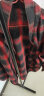 Matri Mr长袖衬衫男四季上衣男青少年学生宽松大码格子衬衫打底衬衣 红色 M（90-105斤） 实拍图