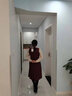 儀纖超仙文藝復古連衣裙長(cháng)袖2025秋冬新款蝴蝶結A字裙女學(xué)生6203 紅色常規 L 曬單實(shí)拍圖