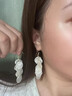 蔓笙度假風(fēng)長款貝殼耳環(huán)夏天海邊耳夾女無耳洞流蘇耳墜高級感夸張耳飾 三角軟墊耳夾一對 曬單實拍圖
