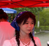 東之天地炫酷大方巾腰果花嘻哈hiphop頭巾街舞發(fā)帶百搭復(fù)古時尚頭巾潮 藍(lán)黑紅    3條裝  55*55CM 曬單實拍圖