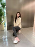 MARY JSTNI香港代購老爹鞋女白色2025新款厚底百搭休閑運動小白網(wǎng)面透氣女鞋 HK217【漸變粉 透氣網(wǎng)面】柔軟 38 曬單實拍圖