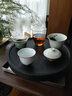 淳意 烏金石茶盤(pán) 天然整塊黑金石大中小圓形茶臺茶海茶托可定做功夫茶具 單茶盤(pán) 30x30x3cm 曬單實(shí)拍圖