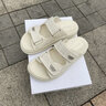 百麗（Belle）小香風(fēng)拖鞋女商場同款溶解底涼拖Z3N1DBT3 米色-拖鞋 37 (235mm) 曬單實(shí)拍圖