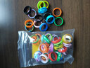邁搏彈弓防滑圈纏纏弓帶硅膠圈裝飾環(huán)防摔環(huán)彈弓配件魚(yú)竿環(huán)逼格圈吸汗 50個(gè)裝（顏色隨機） 曬單實(shí)拍圖