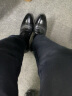 红蜻蜓男鞋新款男士商务正装皮鞋耐磨通勤低帮皮鞋漆皮德比鞋WBA8140 黑色 39 实拍图