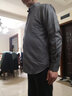 十如仕襯衫男長(zhǎng)袖法蘭絨襯衣純棉保暖 男士磨毛免燙抗皺輕商務(wù)SS01-02 花灰色修身版 41 曬單實(shí)拍圖