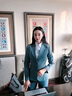 古緹琪職業(yè)裝女裝套裝氣質(zhì)時尚西裝套裝女職業(yè)裝商務(wù)正裝面試工作服西服 黑色西服【兩扣】 M 曬單實拍圖