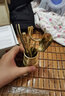 茶皇子（CHAHUANGZI）茶道六君子黑檀套裝功夫茶具實(shí)木泡茶工具銅茶杯墊茶道筒組合 海浪方筒黑檀木六君子 曬單實(shí)拍圖