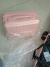 喜朗顿行李箱小型登机箱商务拉杆箱高品质箱包男女旅行箱小号飞机密码箱 挂扣子母拉链嫩粉色 18英寸 实拍图