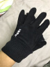 yaphtes冬季手套麂皮绒男女保暖触屏户外骑行跑步开车防风加绒手套 灰色 实拍图