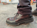 金利來(lái)（Goldlion）男鞋商務(wù)休閑鞋舒適冬季加絨保暖皮鞋靴子51593045701C黑色40碼 曬單實(shí)拍圖