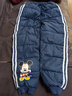 迪士尼寶寶（Disney Baby）迪士尼童裝男童長(cháng)褲時(shí)尚米奇唐老鴨加絨休閑褲子 藏青米奇203K1089 130cm 曬單實(shí)拍圖