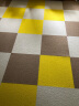 日毯进口地毯免胶防滑方块拼接环保卧室客厅大面积全铺茶几毯床边简约 HT109黄色(50*50cm)一片 实拍图