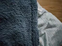南极人（Nanjiren） 小电热毯盖腿暖身腿脚护膝办公室沙发毛毯加厚发热可水洗披毯被 雾霾蓝【150*80】可拆洗自动断电 实拍图