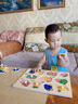 木丸子木質(zhì)手抓板拼圖兒童認知早教形狀配對玩具嵌板嬰幼兒寶寶生日禮物 水果認知手抓拼圖板 曬單實(shí)拍圖