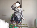 洛麗塔Lolita裙子全套冬季圣誕水晶球雪人復(fù)古宮廷緞面反光灰春秋長袖連衣裙 裙撐 M 曬單實拍圖