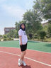 野原琳夏季寬松純棉短袖t恤女少女原宿風(fēng)ins閨密打底衫女裝2025年新款 A278白色 M 曬單實(shí)拍圖