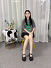 卓詩(shī)尼瑪麗珍鞋女2025年春季新款英倫風(fēng)厚底粗跟淺口單鞋配裙子JK小皮鞋 黑色 37 曬單實(shí)拍圖