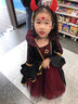 乖奇奇萬圣節(jié)兒童服裝女童公主裙女巫女孩演出服舞會(huì)禮服cosplay幼兒園 酒紅色長款(星星帽子+披風(fēng)) 130 曬單實(shí)拍圖