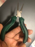 德國美耐特  迷你鋼絲鉗子5寸斜嘴鉗子斜口手鉗子尖嘴鉗子有無牙圓嘴扁嘴彎嘴電工鉗小老虎鉗子頂切斷線鉗 [5寸]迷你無牙尖嘴鉗MNT117256 曬單實拍圖