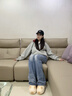 chikoku可愛(ài)小貓爪微足弓棉拖鞋女冬季加絨保暖情侶居家防水棉拖男 小?米【貓咪】 40-41 【適合40-41碼】 曬單實(shí)拍圖