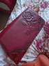 絲芙倫新年手拿包時(shí)尚氣質(zhì)宴會(huì )包手抓包民族風(fēng)壓花真皮單肩斜挎包 酒紅色 曬單實(shí)拍圖