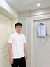 積繆（JITRMIUEY）2024翻領(lǐng)刺繡POLO衫男士青年修身高端設計感有領(lǐng)短袖體恤男裝夏季 米白 M 曬單實拍圖