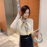 CHALL KITTY絲巾真絲桑蠶絲小方巾紗巾女士絲巾生日母親節(jié)禮物送媽媽老婆長輩 熱帶叢林-品牌高檔高級感 曬單實拍圖