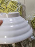 貝萊恩A5食品級密胺碗白色大碗湯碗面碗面館專用碗商用餐具塑料碗拉面碗 8英寸加厚螺紋碗 曬單實拍圖