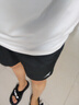 特步（XTEP）女裝短袖t恤女夏季服飾女士純色寬松上衣T恤跑步半袖運動(dòng)瑜伽服女 白色（套裝）偏大一碼 M 165 曬單實(shí)拍圖