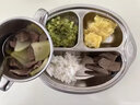 百億熊304L不銹鋼餐盤(pán)快餐盤(pán)分格幼兒園學(xué)校飯堂飯盤(pán)兒童餐具寶寶餐盤(pán) 【304食品級】笑臉猴子 曬單實(shí)拍圖