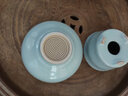 凝雅 汝窯茶漏過(guò)濾器仿宋冰裂開(kāi)片可養汝瓷全陶瓷茶濾陶瓷茶隔濾茶器茶具配件 汝窯聚福茶漏（陶瓷濾孔） 曬單實(shí)拍圖