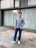 啄木鳥牛仔褲男夏季潮牌百搭褲子男直筒寬松純色休閑長褲 6211R深藍色加絨 31 曬單實拍圖