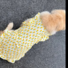 OIMG寵物狗衣服狗狗拉布拉多薩摩耶裙子金毛邊牧背心中大型犬大狗背心 可愛菠蘿背心(只有衣服) L碼(建議47-60斤) 曬單實拍圖