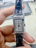 積家（Jaeger）翻轉(zhuǎn)系列 瑞士手表 皮帶白盤 石英女表 40.1*20mm 3288420 曬單實(shí)拍圖